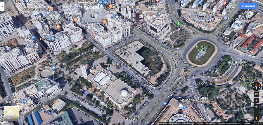 Sfax en 3D sur Google Maps